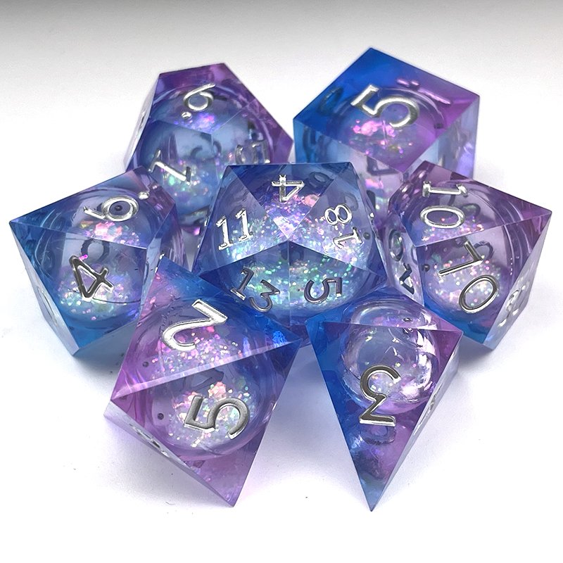 D20 giant 55MM liquid core dice DND RPG dungeon board game role-playing custom logo sharp moving eye dice