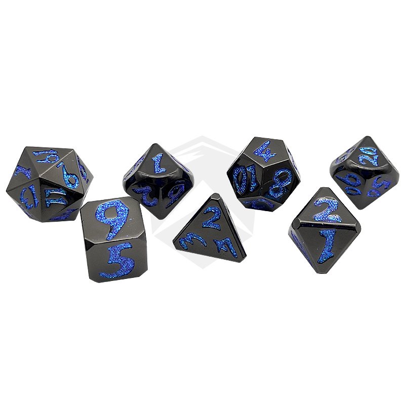 Custom DND RPG Metal Dice Set Dungeons and Dragons Multi Colors Dice Board Game Polyhedral 7 Pcs Metal Dice