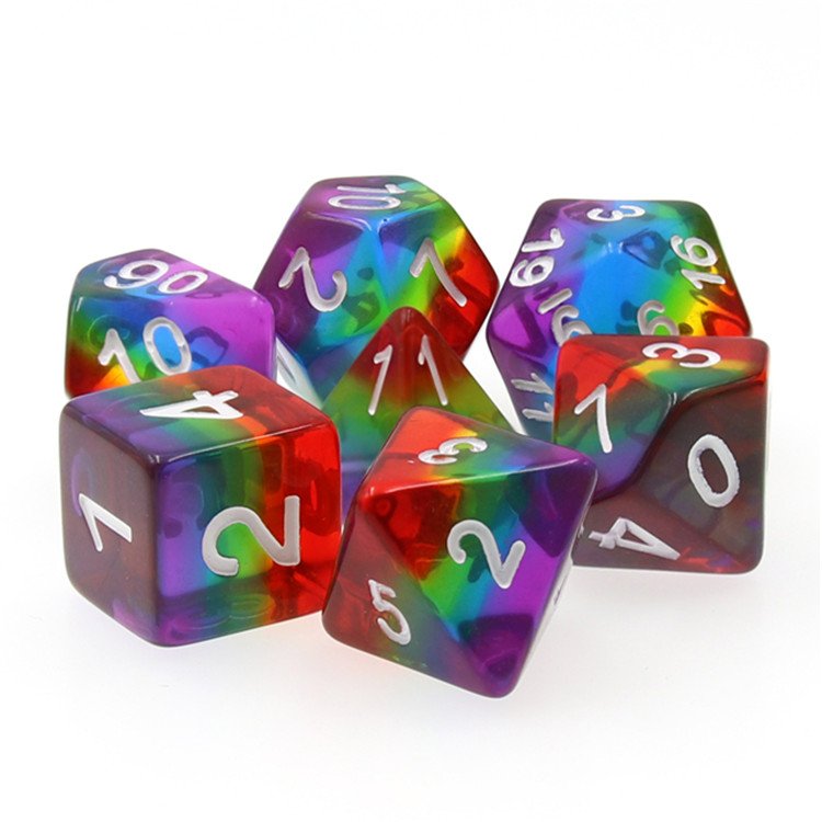 Good price high quality manufacturer resin bulk dice wholesale mini polyhedral dice