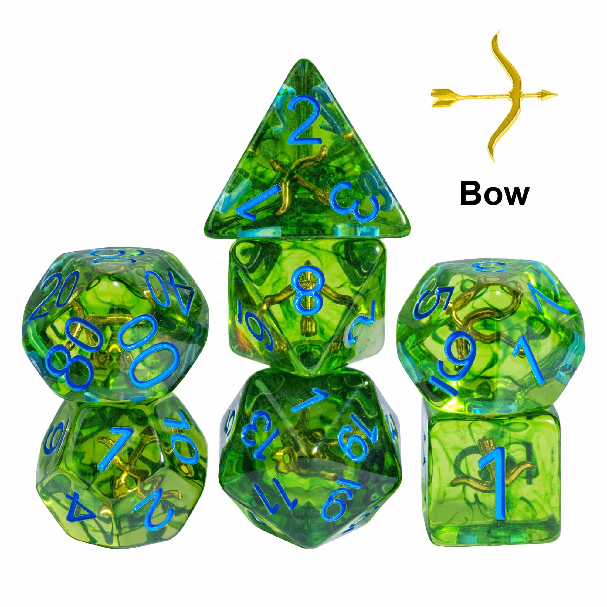 Udixi Custom Classes Resin Dice Dungeons and Dragons DND role-playing game RPG board game Dice Set