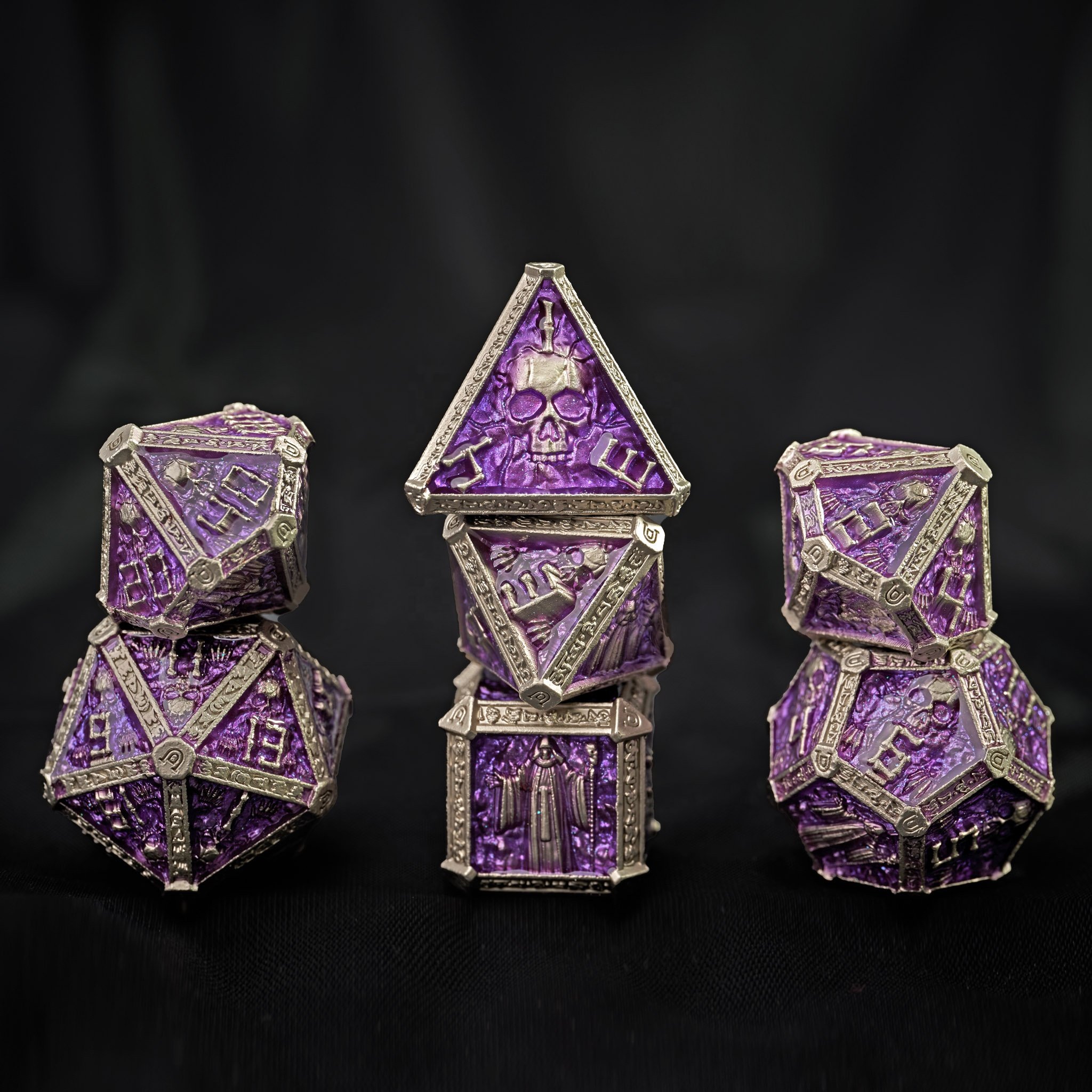 Wizard metal DND die set Vintage dice creative personality trend dice gifts Pendulum Dice Collection