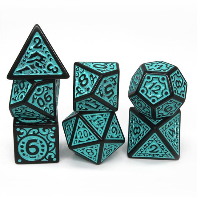 Polyhedral Dnd Dice Set Color Blend Dice For Dungeons And Dragons Dnd Rgp