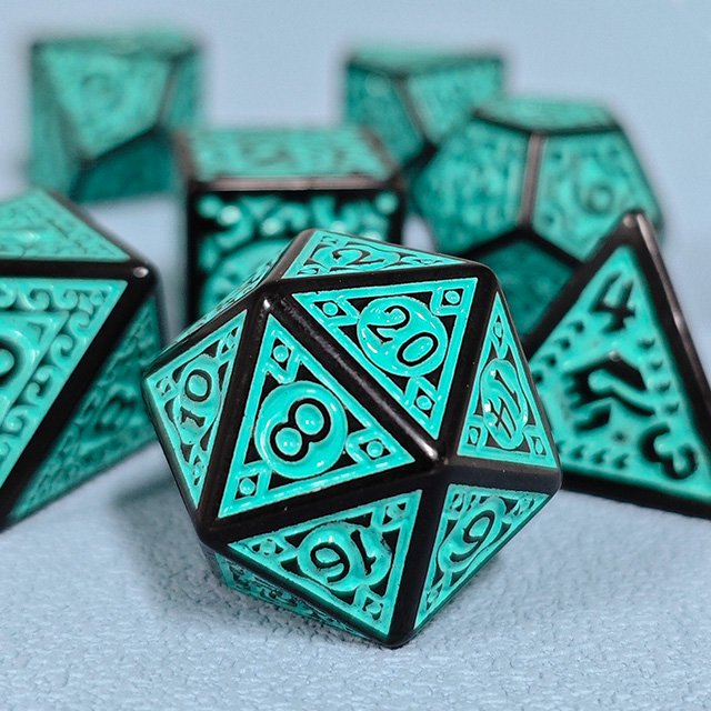 Polyhedral Dnd Dice Set Color Blend Dice For Dungeons And Dragons Dnd Rgp