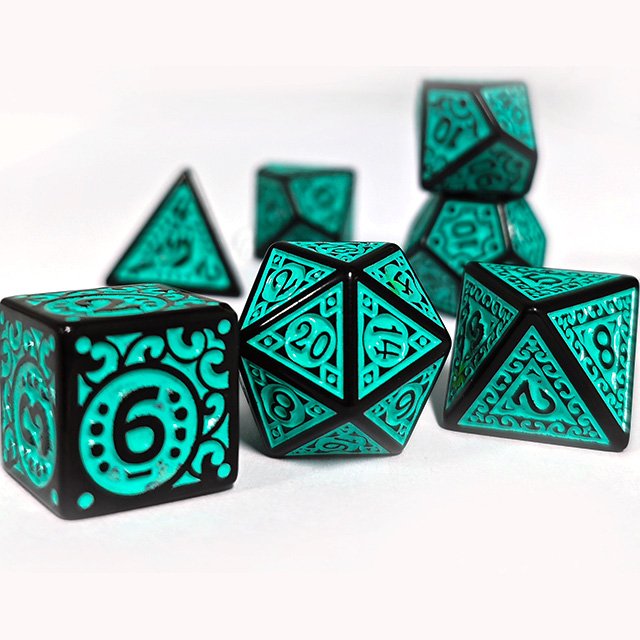 Polyhedral Dnd Dice Set Color Blend Dice For Dungeons And Dragons Dnd Rgp
