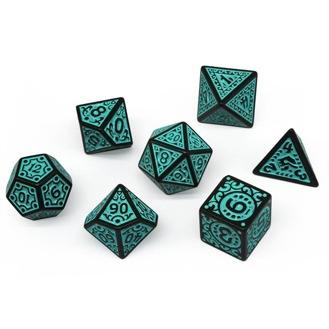 Polyhedral Dnd Dice Set Color Blend Dice For Dungeons And Dragons Dnd Rgp