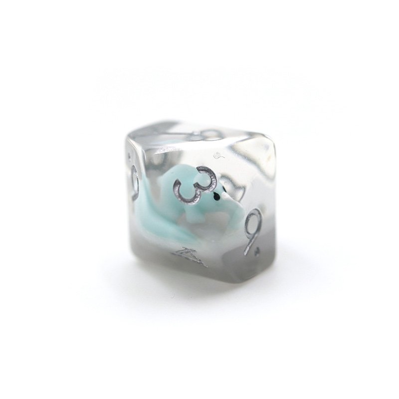 Wholesale High Quality Customized Resin cute color Dice Polyhedral DND Game Dice Set