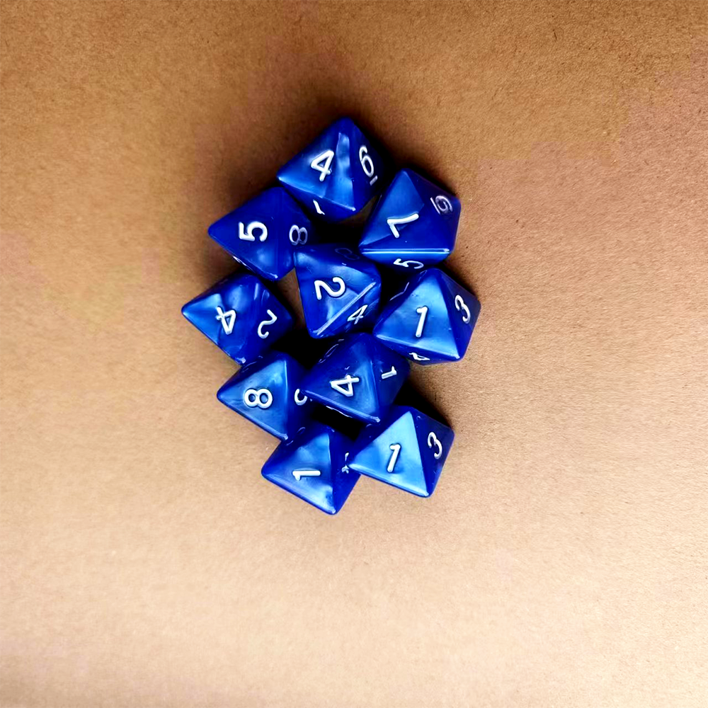 D8 Acrylic Dice Pearl Pattern Dice Game Polyhedral Custom Dice Board Game