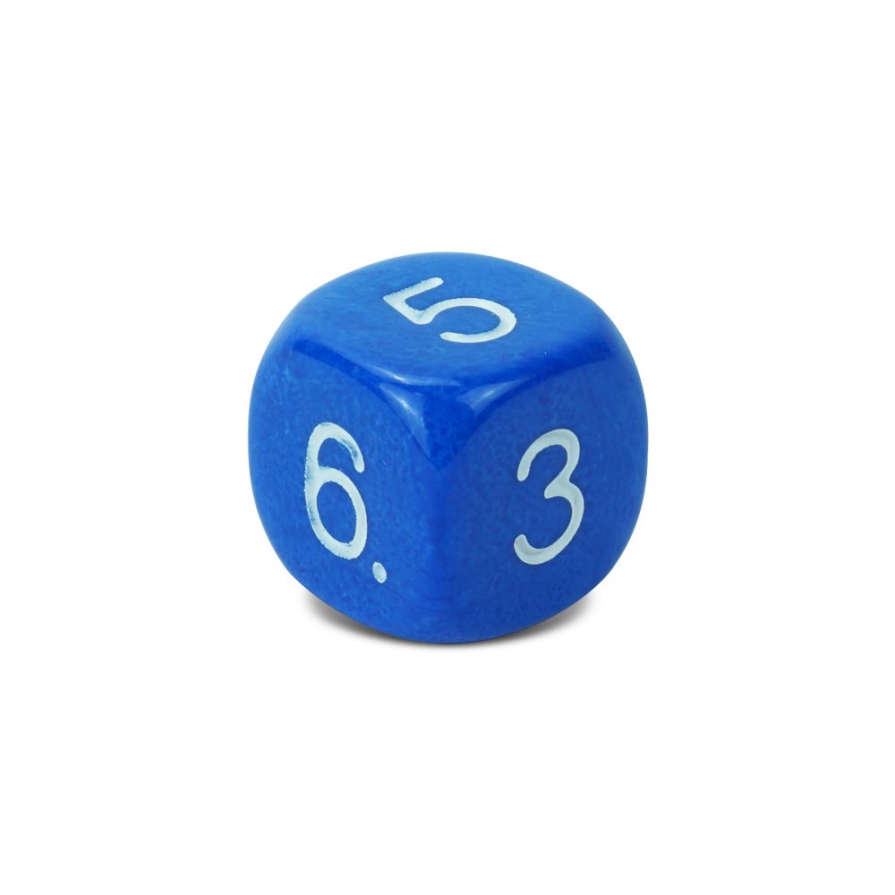 Hot sale Colorful Regular 6d Dice Custom Color Engraved Large Numbers Suitable for all kinds of casino games or board games