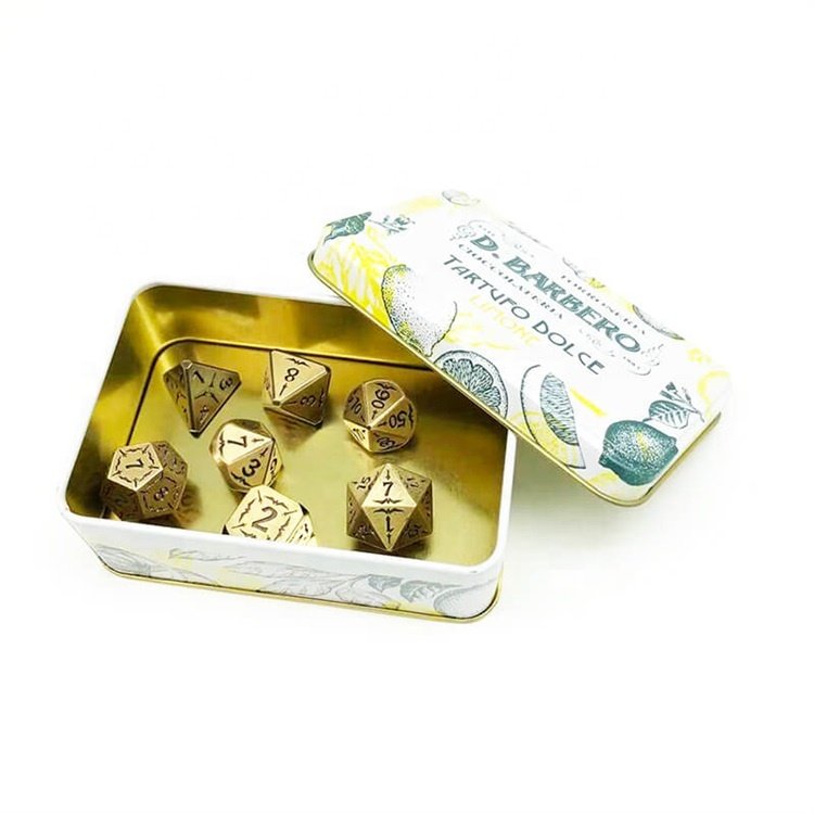Manufacturers Engraved Dragon DND Game Metal Polyhedral Dice Set for Tabletop Game