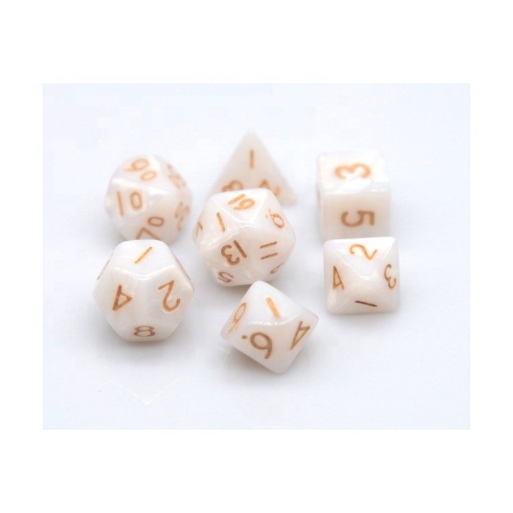 HS Dice Mini Polyhedral RPG Dice Set 10MM, Small RPG Role Playing Game Dice Set D4-D20 DND Board game