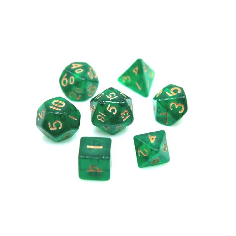 HS Dice Mini Polyhedral RPG Dice Set 10MM, Small RPG Role Playing Game Dice Set D4-D20 DND Board game