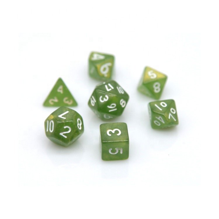 HS Dice Mini Polyhedral RPG Dice Set 10MM, Small RPG Role Playing Game Dice Set D4-D20 DND Board game