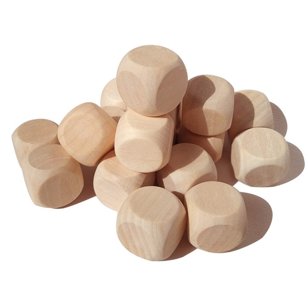 Best Quality Custom Printed Logo wooden game dice