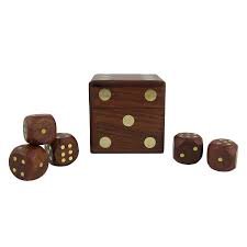 Best Quality Custom Printed Logo wooden game dice
