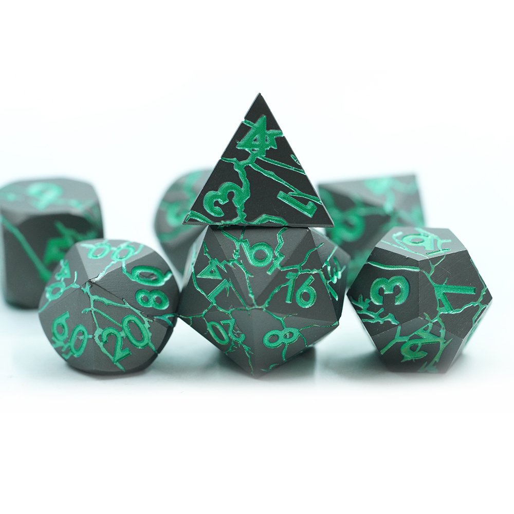 Factory Direct Sale Role Playing Decision Maker Green Tabletop Game Dice Set For Dnd