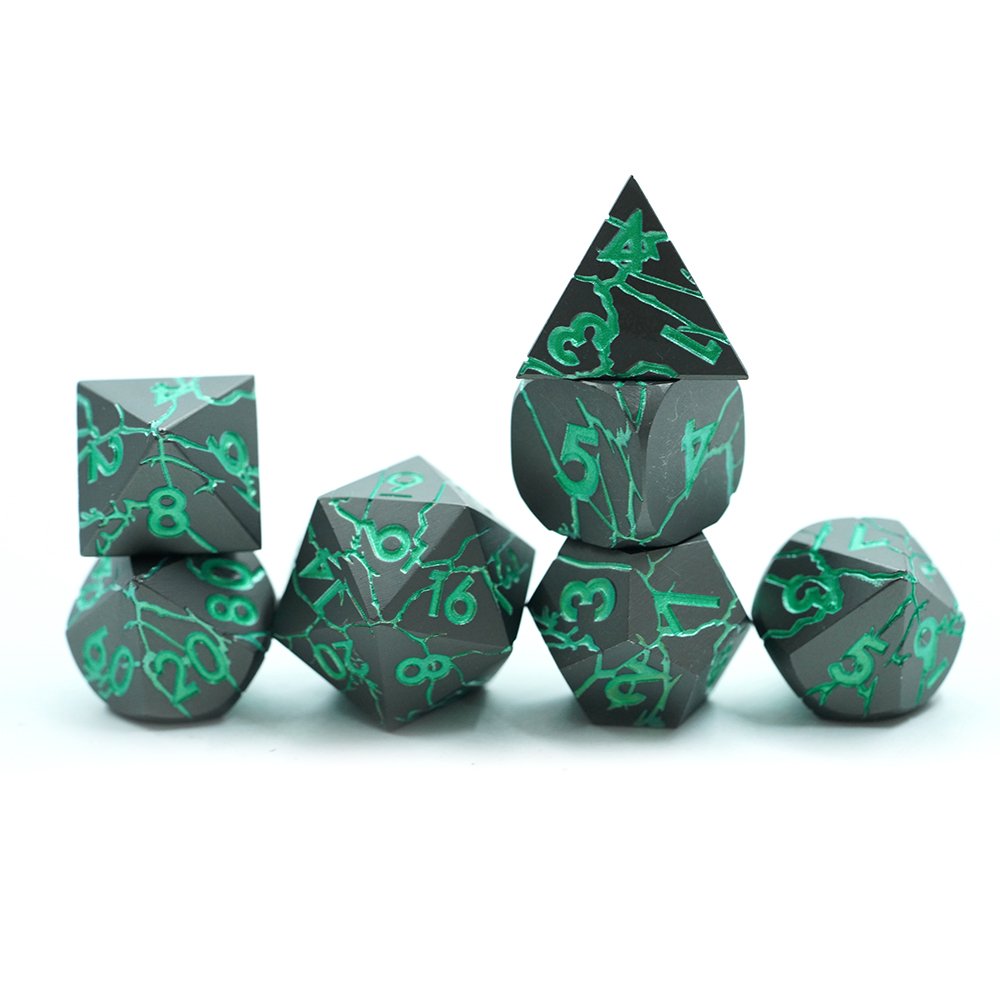 Factory Direct Sale Role Playing Decision Maker Green Tabletop Game Dice Set For Dnd