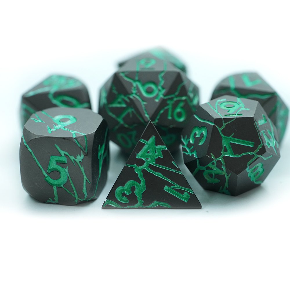 Factory Direct Sale Role Playing Decision Maker Green Tabletop Game Dice Set For Dnd