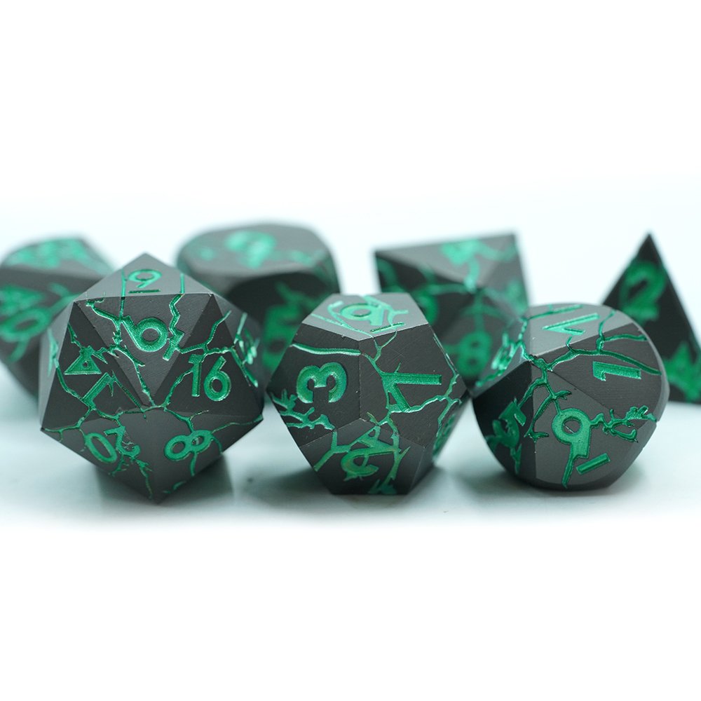 Factory Direct Sale Role Playing Decision Maker Green Tabletop Game Dice Set For Dnd