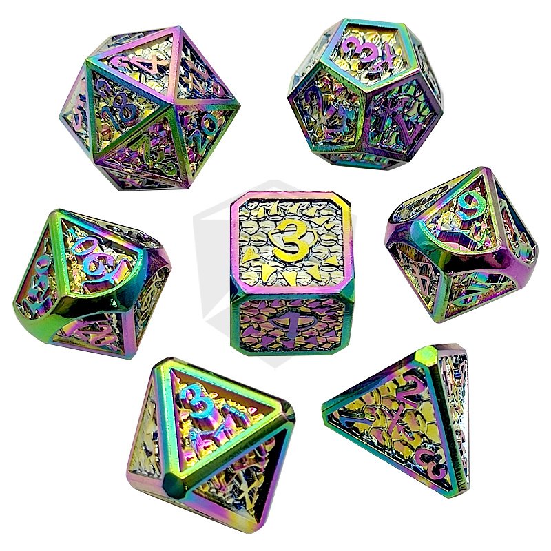 High Quality D8 D10 D12 D16 D20 custom metal dice With Numbers for Promotional DND Table Games