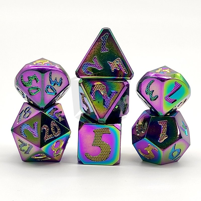 High Quality D8 D10 D12 D16 D20 custom metal dice With Numbers for Promotional DND Table Games