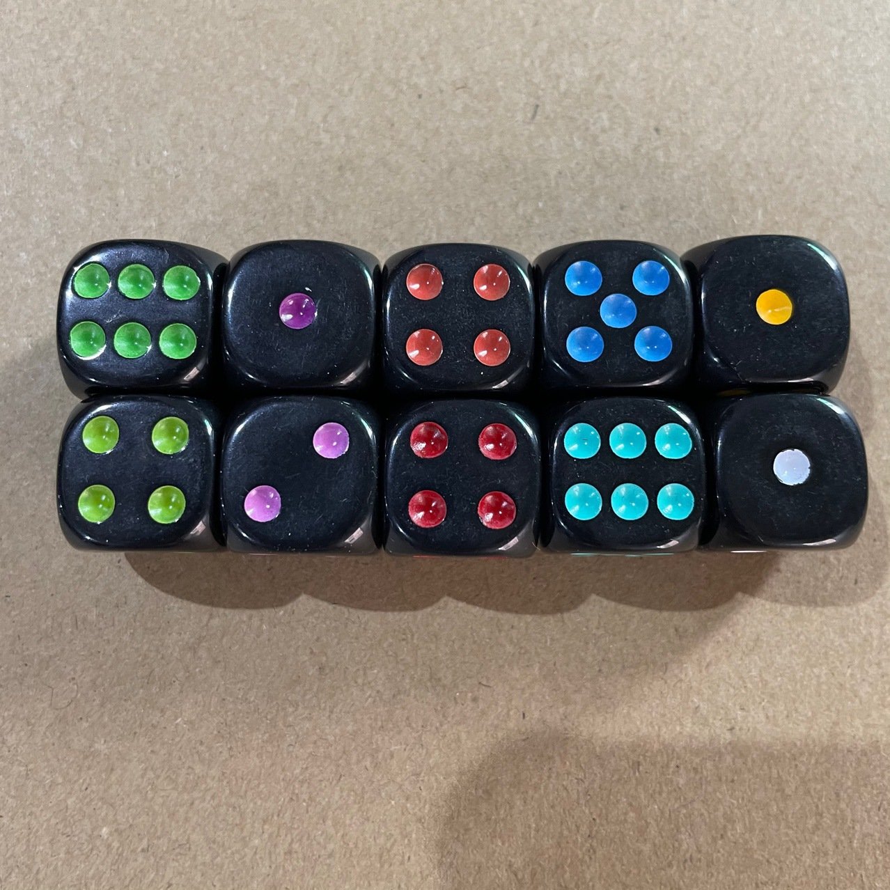 new colored font wholesale rounded corners dice custom casino 16mm small black dice