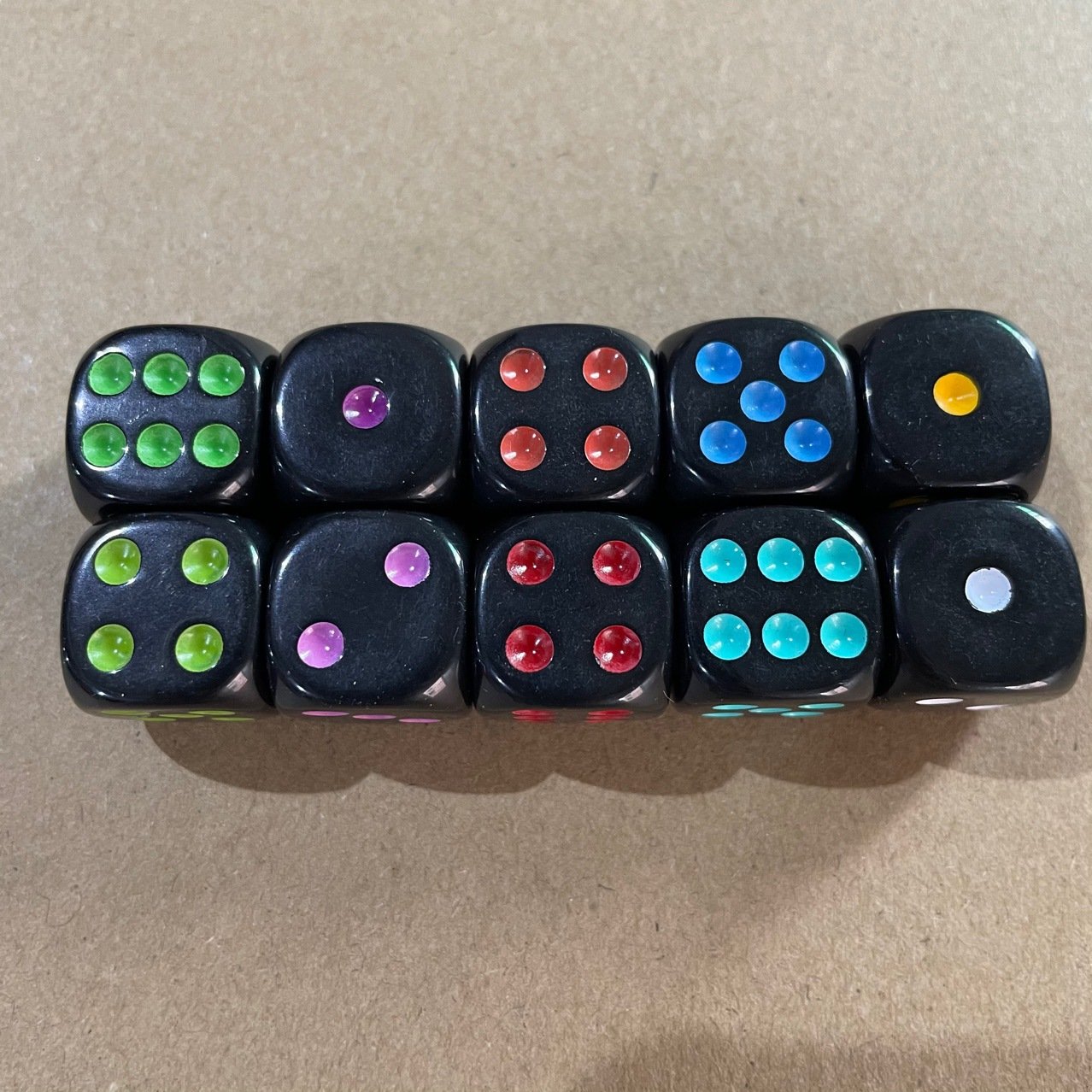 new colored font wholesale rounded corners dice custom casino 16mm small black dice
