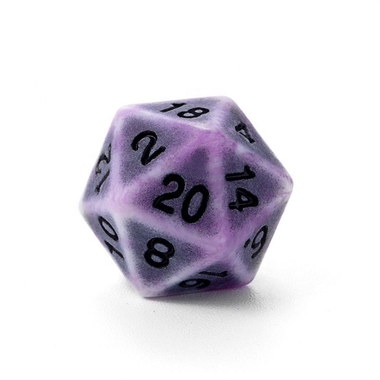 Vintage Style Double Colored Role Playing Game Polyhedral Custom DnD Dice Set in Stock