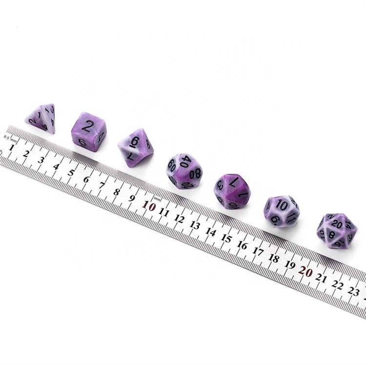 Vintage Style Double Colored Role Playing Game Polyhedral Custom DnD Dice Set in Stock