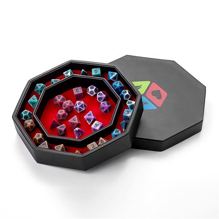 Vintage Style Double Colored Role Playing Game Polyhedral Custom DnD Dice Set in Stock