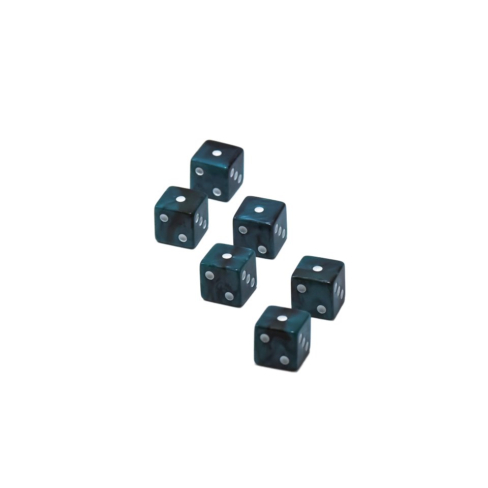 Customized 16mm D6 Dice Multi-Color Resin For TTRPG Dungeons And Dragons RPG Board Games