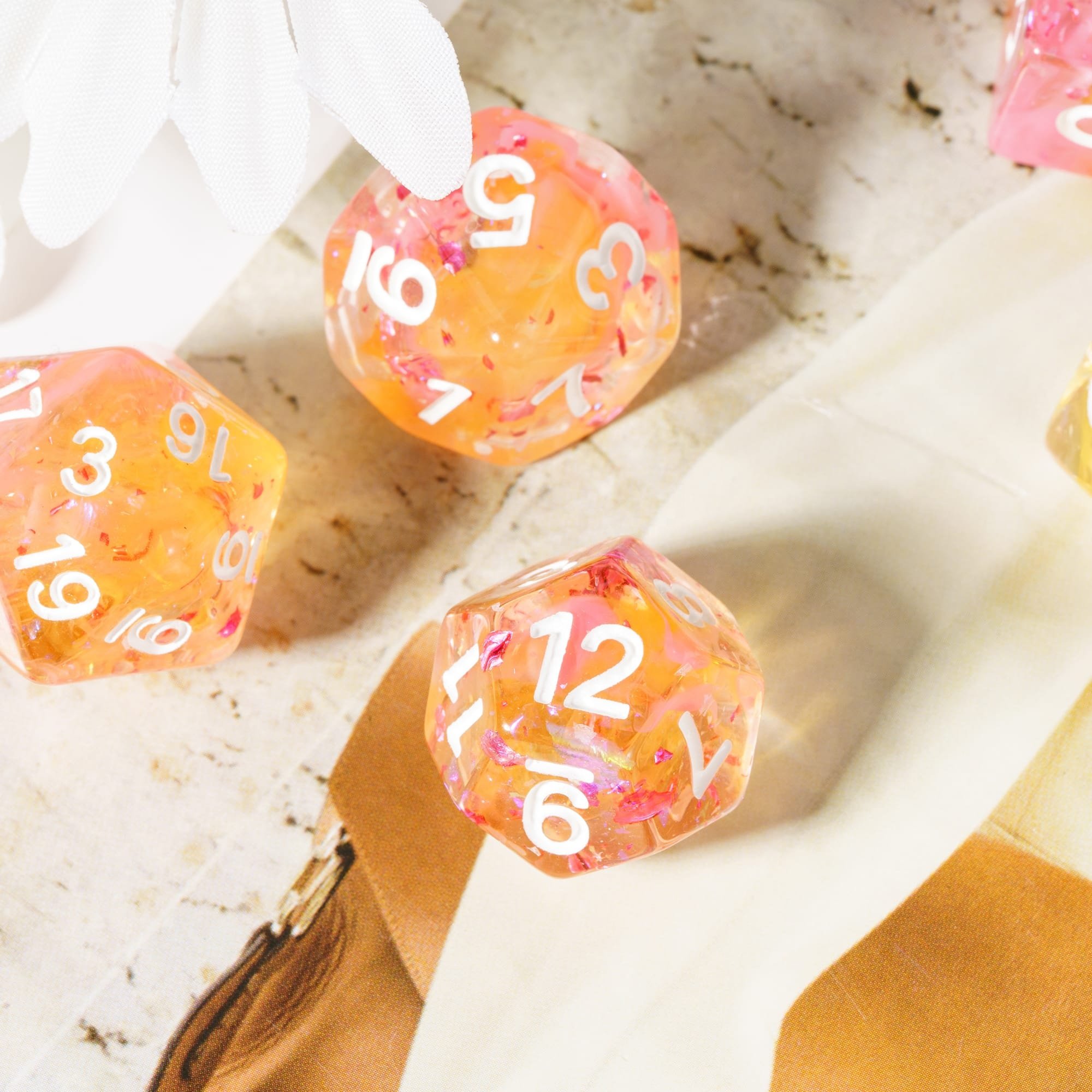 Udixi custom Swirl Foil Series Dice Dungeons and Dragons DND role-playing game RPG board game resin Dice Set