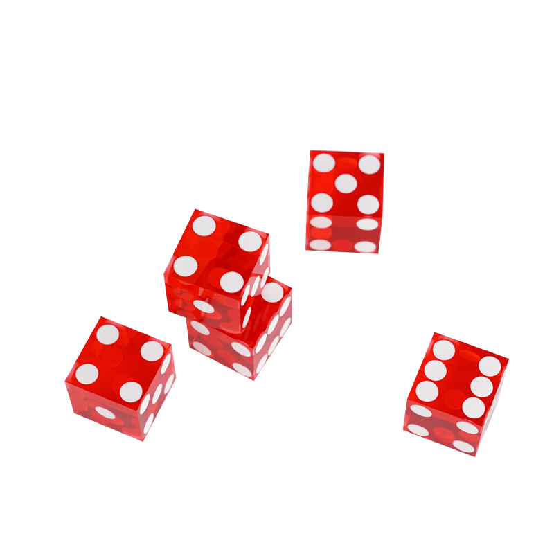 YH Cheap Price Poker Accessories 19mm Transparent Smooth Acrylic Dice