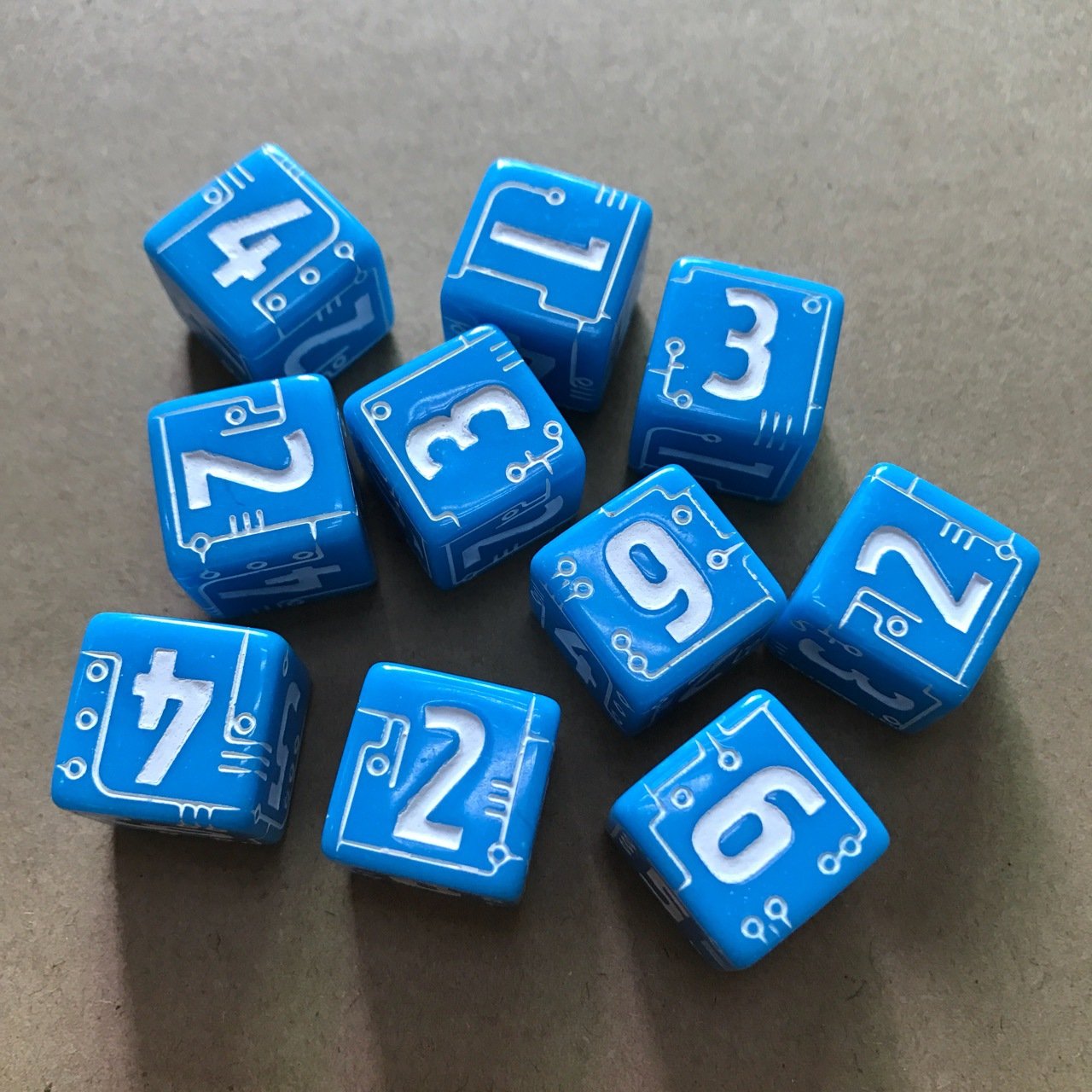 16mm Square Dice Line Pattern Numbers Board Game Dice Customized Board Game Accessories Dice