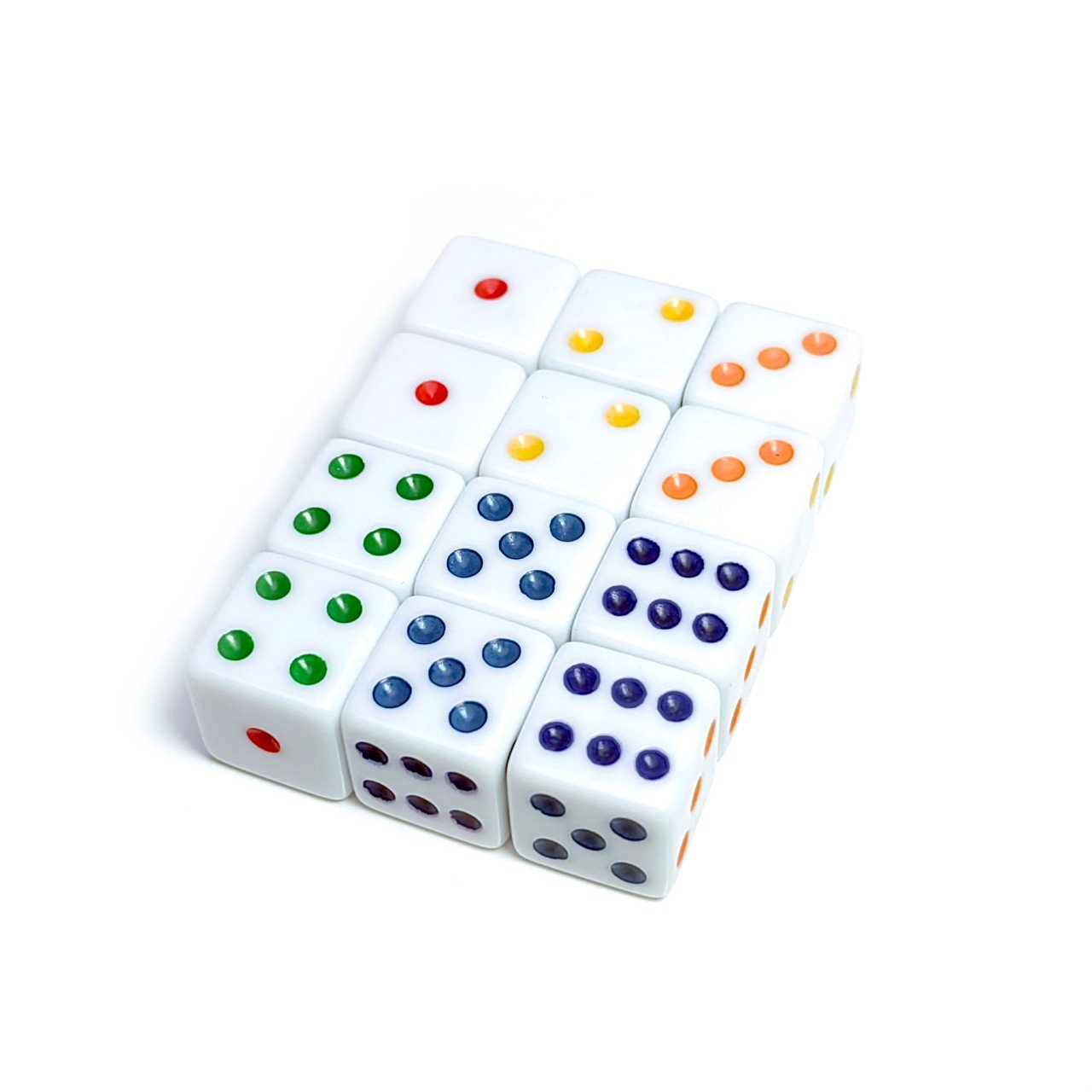 Hot Sell manufacturers Square Corner dice 25mm print precision dice customized colors dots bulk dice wholesale