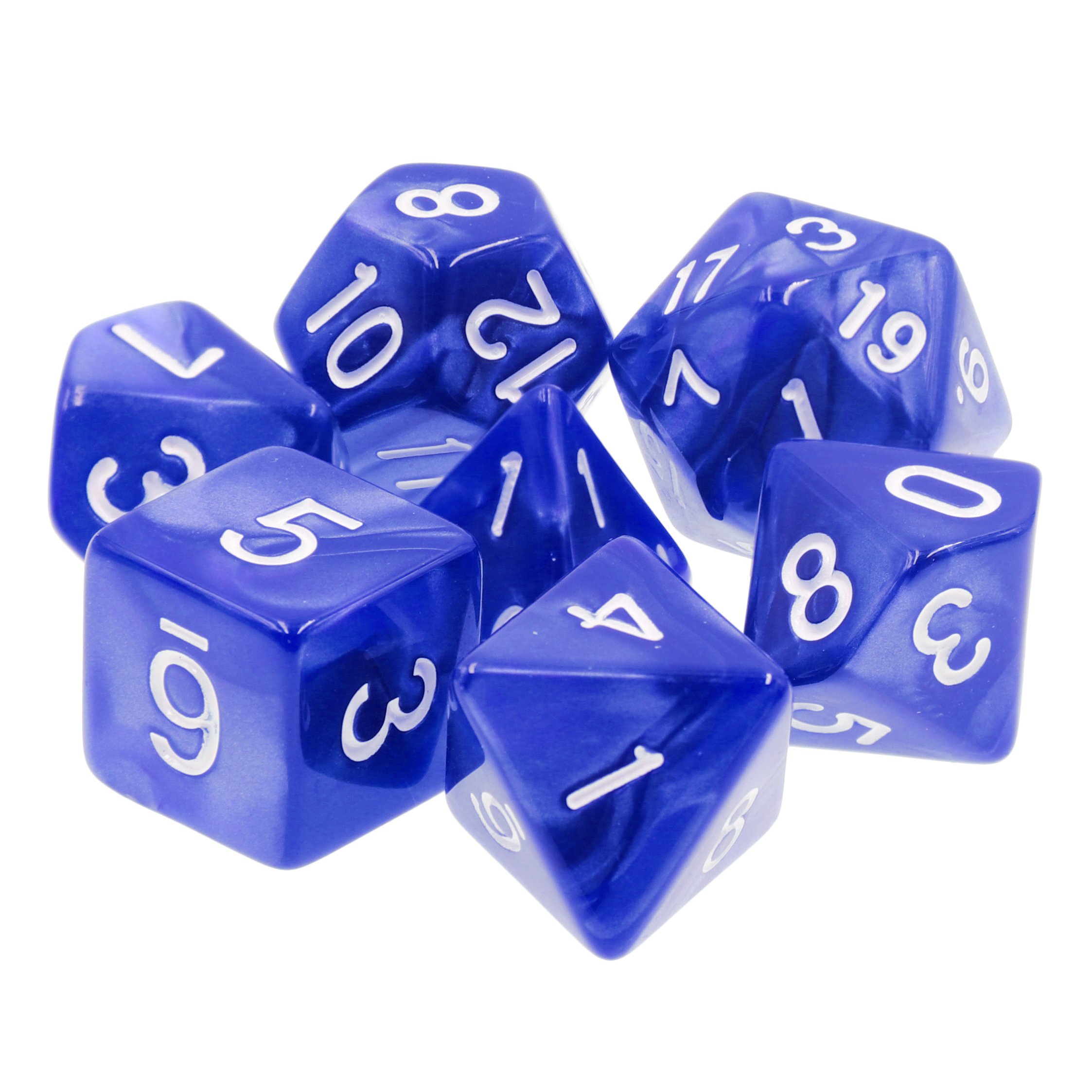 Custom Acrylic Pearl Dice DND Role Playing Game Equipments Dice Set for Club