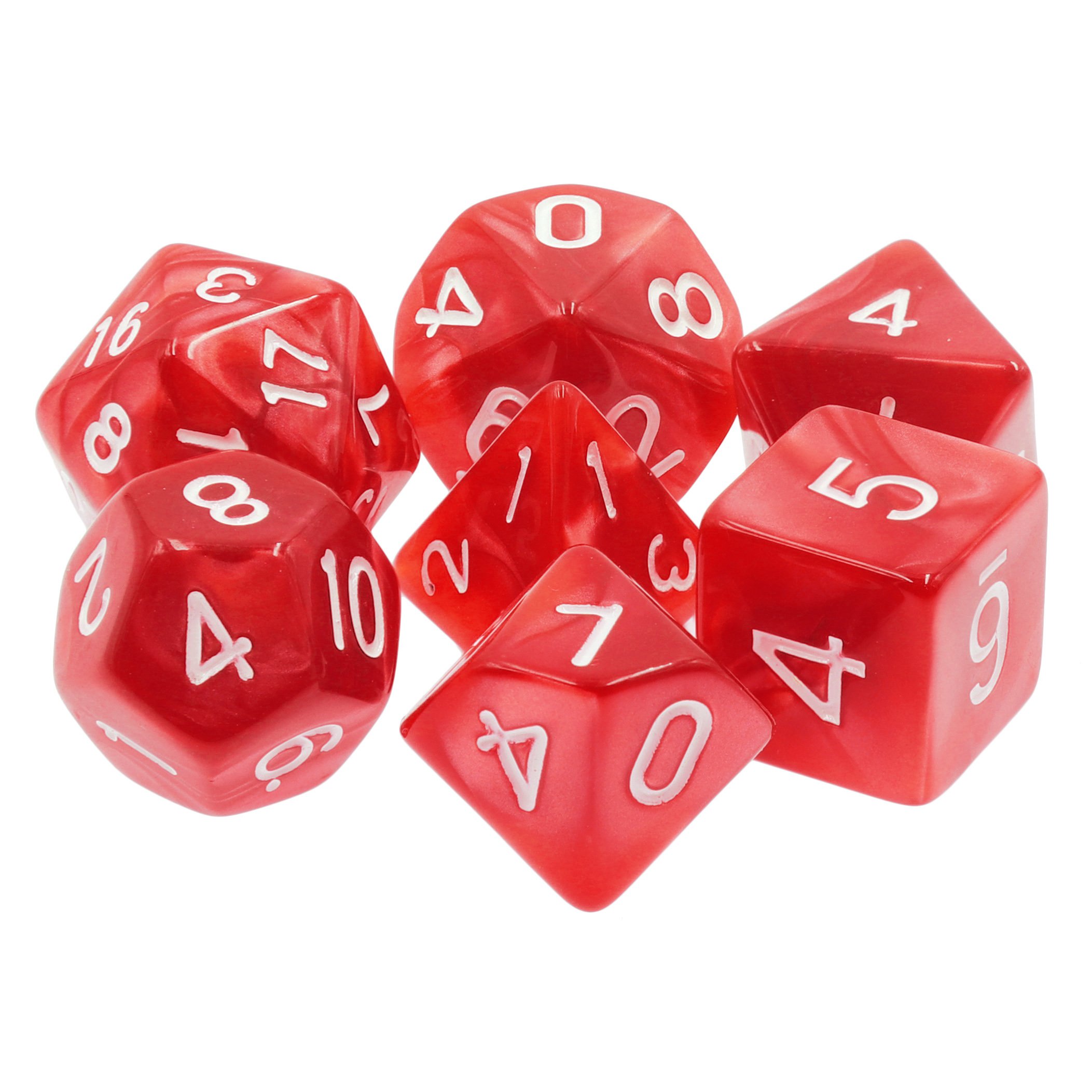 Custom Acrylic Pearl Dice DND Role Playing Game Equipments Dice Set for Club