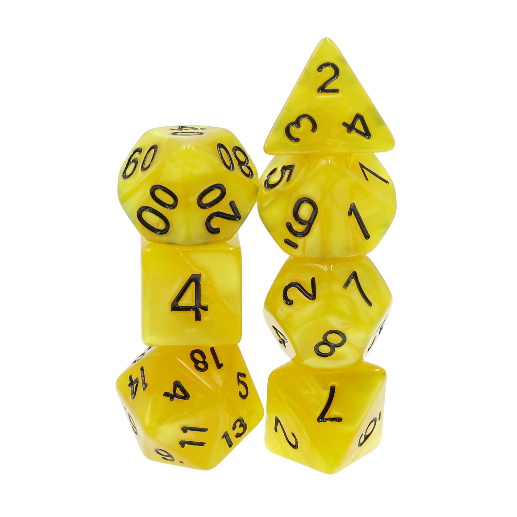 Custom Acrylic Pearl Dice DND Role Playing Game Equipments Dice Set for Club