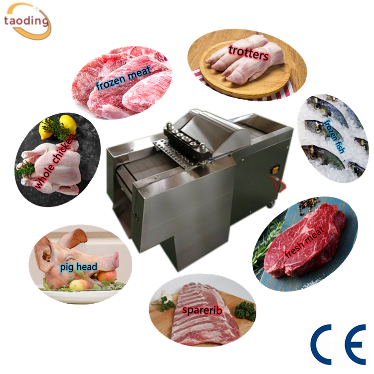 Frozen Mutton beef cube cutter dicing fresh pork strip meat cube cutting machine commercial chicken breast cutting machine price