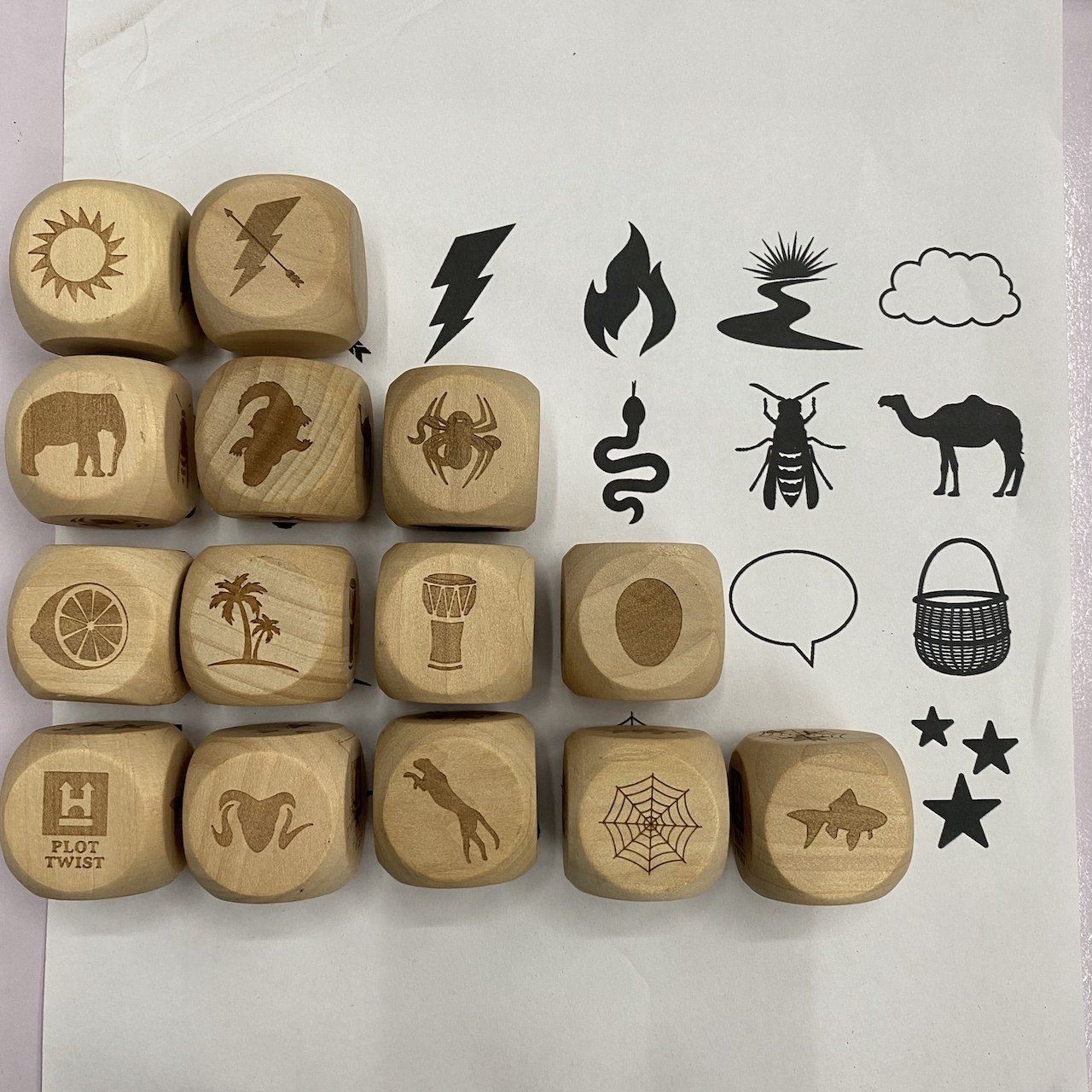 20/30/40/50/60mm Unfinished Wooden Dice Square Blank Blocks with Rounded Corners for DIY Crafts and Art Projects
