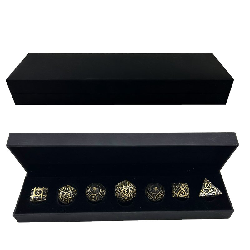 Metal Polyhedral dice board game set DND Dungeons & Dragons RPG board game dice