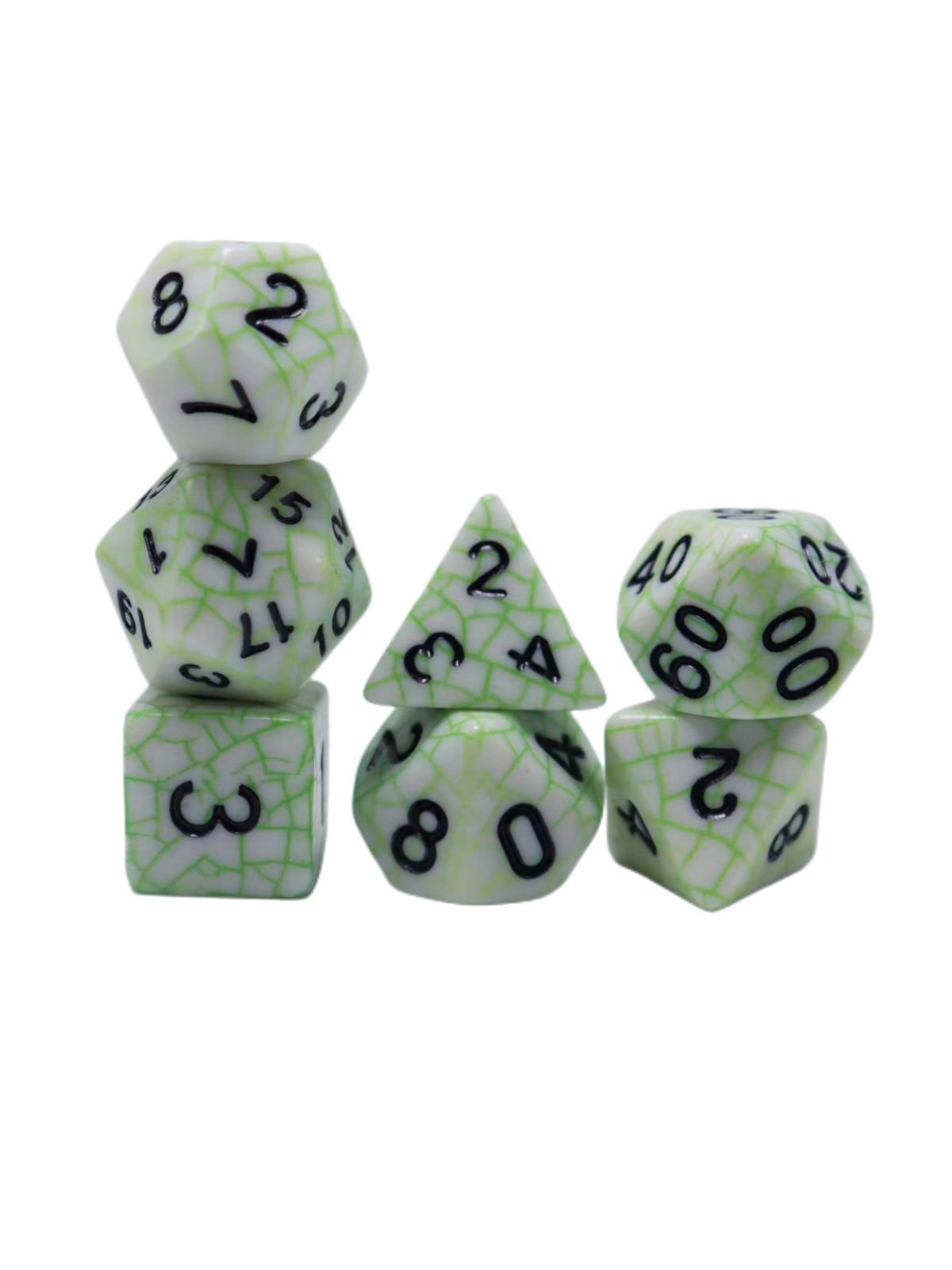 Custom Logo Beautiful Metal Crack Shape Zinc Alloy Dice Set Multiple Colors Bulk Wholesale