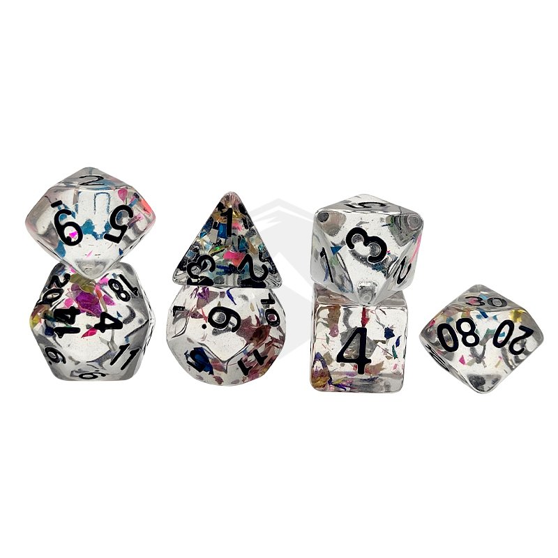 Cheap Wholesale Popular DND RPG Game Resin Dice Liquid Core for Roleplay Games and Table Games