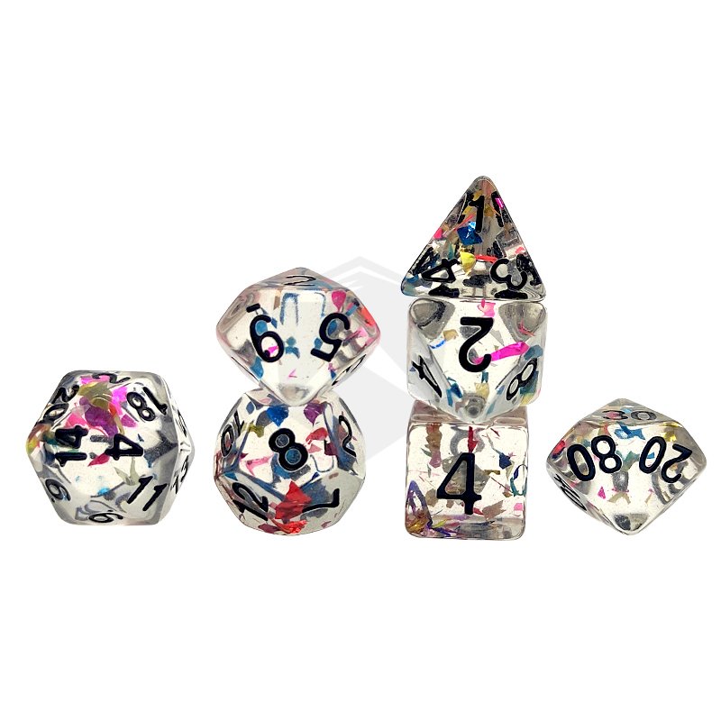 Cheap Wholesale Popular DND RPG Game Resin Dice Liquid Core for Roleplay Games and Table Games