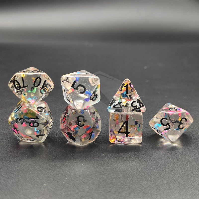 Cheap Wholesale Popular DND RPG Game Resin Dice Liquid Core for Roleplay Games and Table Games