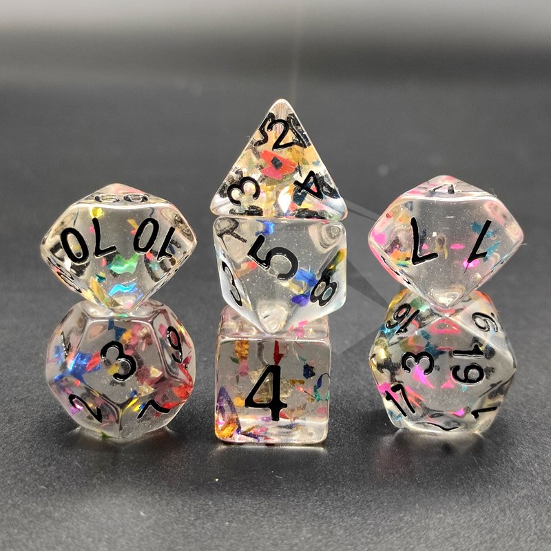 Cheap Wholesale Popular DND RPG Game Resin Dice Liquid Core for Roleplay Games and Table Games
