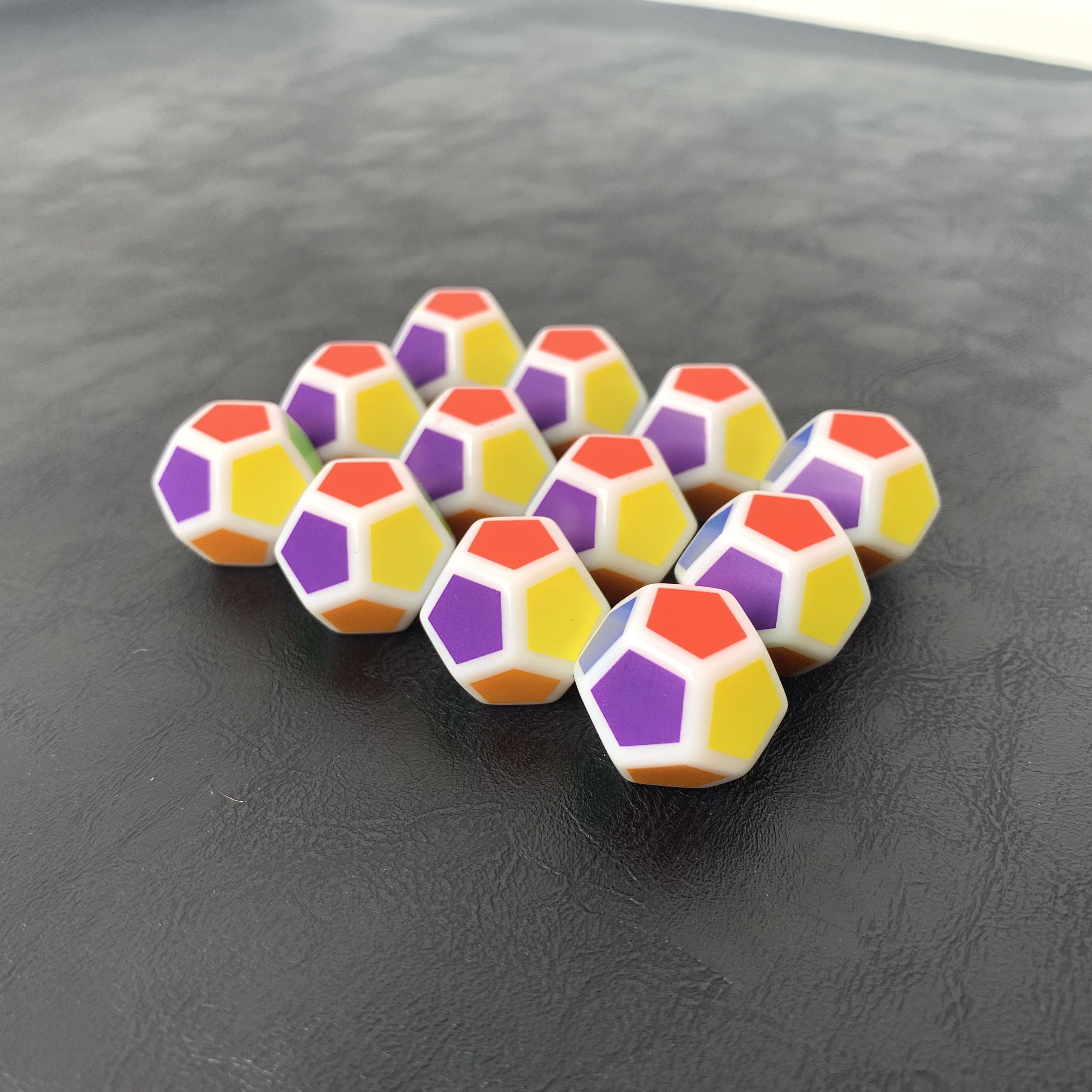Acrylic Customized Dice Engraved Printing Logo Dice For Games