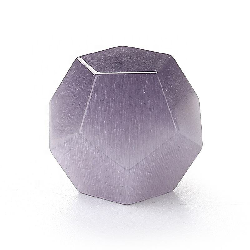 Custom Engraved Dice 16mm 20mm Cats Eye Dice D4 D6 D8 D10 D12 D20 Light Grey-purple Blank Dice For Dungeons And Dragons DND RPG