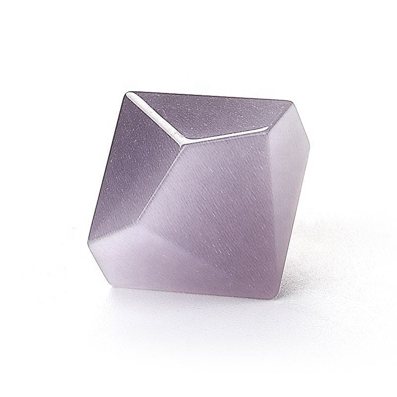 Custom Engraved Dice 16mm 20mm Cats Eye Dice D4 D6 D8 D10 D12 D20 Light Grey-purple Blank Dice For Dungeons And Dragons DND RPG