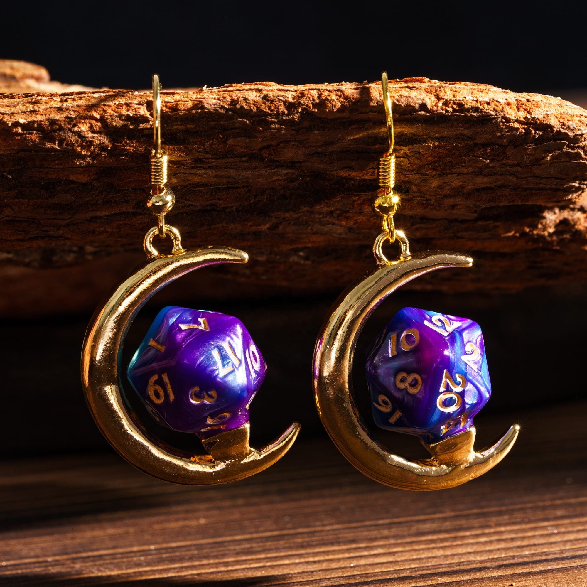 Udixi custom logo rpg dungeons and dragons d&d MINI D20 Dice Earring Pendant
