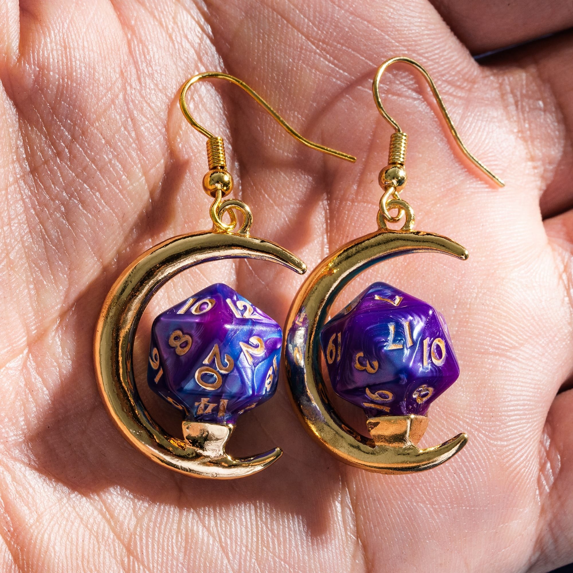 Udixi custom logo rpg dungeons and dragons d&d MINI D20 Dice Earring Pendant